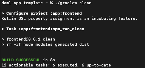 Gradle clean build success